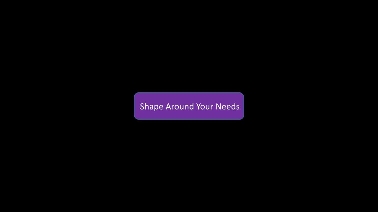 Shape Around Your Needs